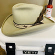 Load image into Gallery viewer, Vintage Texas hatters "HI ROLLER" Beaver Hat with Texas Longhorn Hat Ban