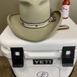 Load image into Gallery viewer, Vintage Texas hatters "HI ROLLER" Beaver Hat with Texas Longhorn Hat Ban