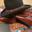 Load image into Gallery viewer, Vintage Texas hatters "HI ROLLER" Beaver Hat with feather hat band