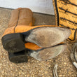 Load image into Gallery viewer, Vintage Tony Lama Ostritch boots in Peanut Color
