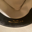 Load image into Gallery viewer, Vintage Texas hatters "HI ROLLER" Beaver Hat with braided vintage frayed ends hat band