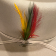 Load image into Gallery viewer, Stetson Hat with JBS Pin and Ribbon Band and Feather