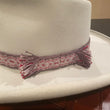 Load image into Gallery viewer, Vintage Texas hatters "HI ROLLER" Beaver Hat with braided vintage frayed ends hat band
