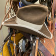 Load image into Gallery viewer, COKER WESTERN Hatters from Fort Worth Texas custom hat with light ribbon hat band and brim ribbon