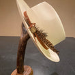 Load image into Gallery viewer, Stetson Tallahassee Straw Hat with Feather and Nickel Embellishments