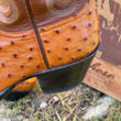 Load image into Gallery viewer, Vintage Handmade Lucchese Boots Ostritch in saddle Color