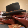 Load image into Gallery viewer, Vintage Texas hatters "HI ROLLER" Beaver Hat with feather hat band