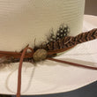 Load image into Gallery viewer, Stetson Tallahassee Straw Hat with Feather and Nickel Embellishments