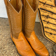 Load image into Gallery viewer, Vintage Tony Lama Ostritch boots in Peanut Color