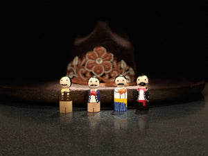 Hand Painted wooden Figurines in Charro Motif