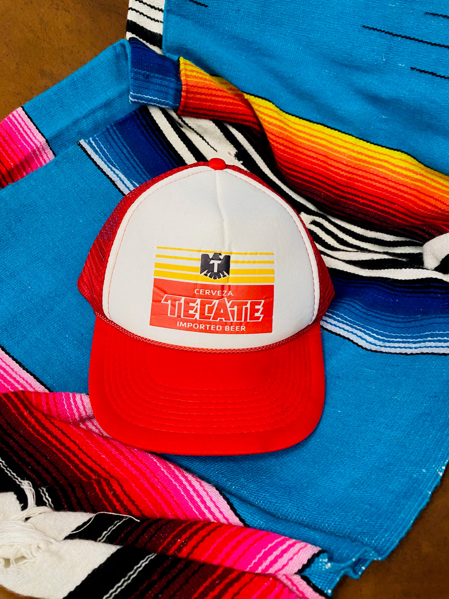 Vintage Cerveza Tecate Imported Beer SnapBack Hat