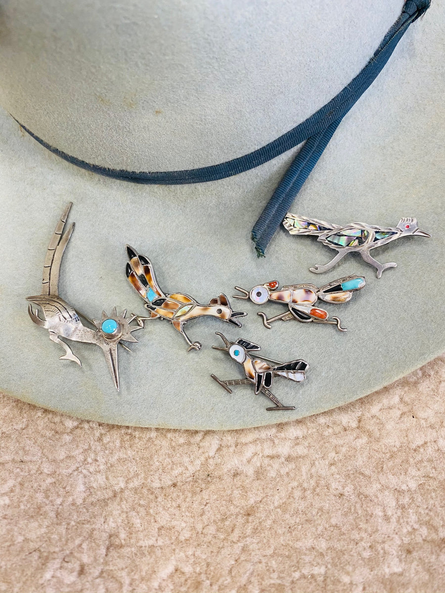 Road Runner Hat Pins (brooch)