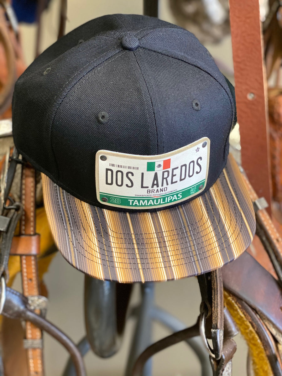 Dos Laredos Tamaulipas License Plate Brown Sarape Baseball Snapback Hat