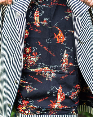 "El blanco diablo" denim jacket pinstripe (rare)