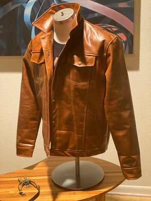 "EL CONGAC" LEATHER JACKET w/LINING