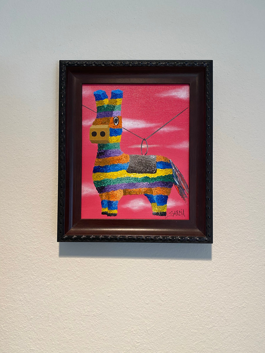 Framed "Pinata" Original Painting by Antonio Garcia