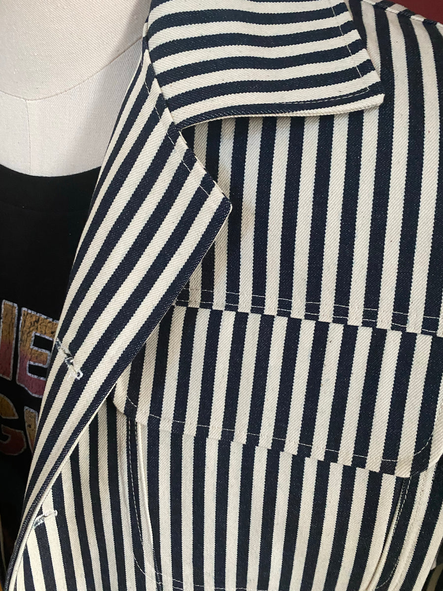 "El blanco diablo" denim jacket pinstripe (rare)