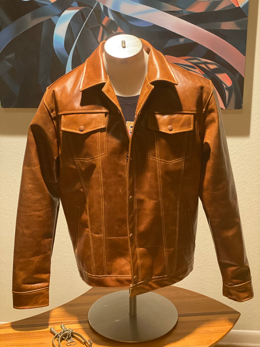 "EL CONGAC" LEATHER JACKET w/LINING