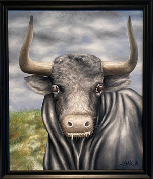 "La Mirada (BOVINE)" Original Painting by Antonio Garcia