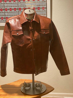 THE "TEQUILA ANEJO" LEATHER JACKET w/LINING and POCKETS