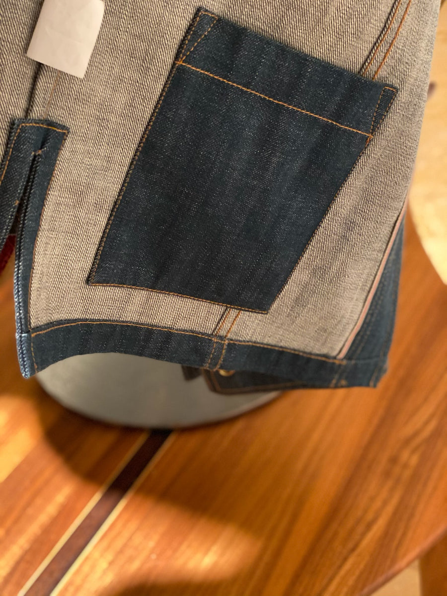 Eat Dust Denim Jacket - used and embellished with Dos Laredos Brand Patch