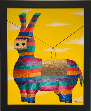 Framed "Pinata" Original Painting by Antonio Garcia
