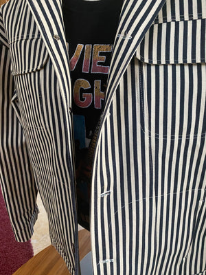 "El blanco diablo" denim jacket pinstripe (rare)