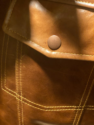 "EL CONGAC" LEATHER JACKET w/LINING