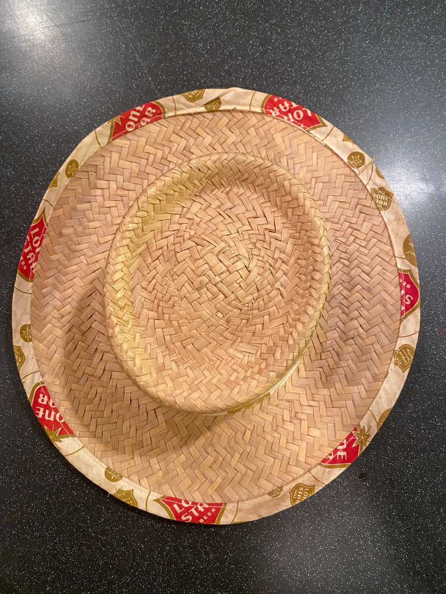 Lone Star Beer Straw Hat MEDIUM
