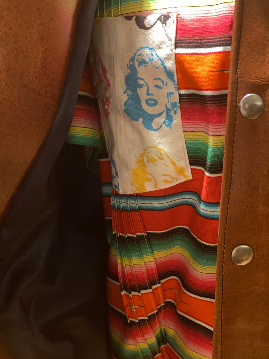 THE "TEQUILA ANEJO" LEATHER JACKET w/LINING and POCKETS