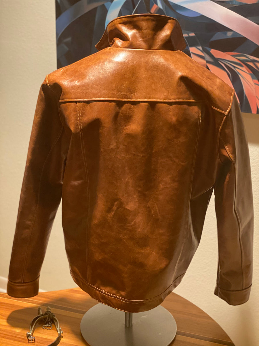 "EL CONGAC" LEATHER JACKET w/LINING