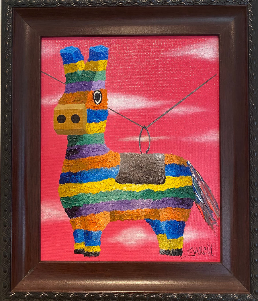 Framed "Pinata" Original Painting by Antonio Garcia