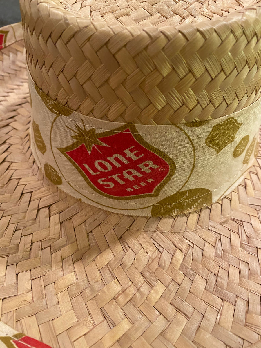 Lone Star Beer Straw Hat MEDIUM