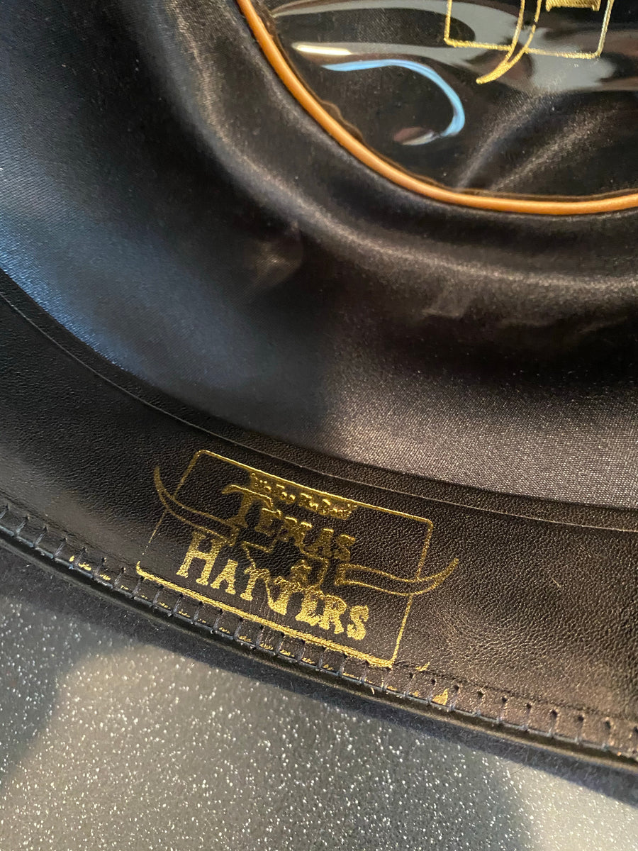 Texas Hatters Hat Black Derby Bowler top Hat colored black ribbon – Dos ...