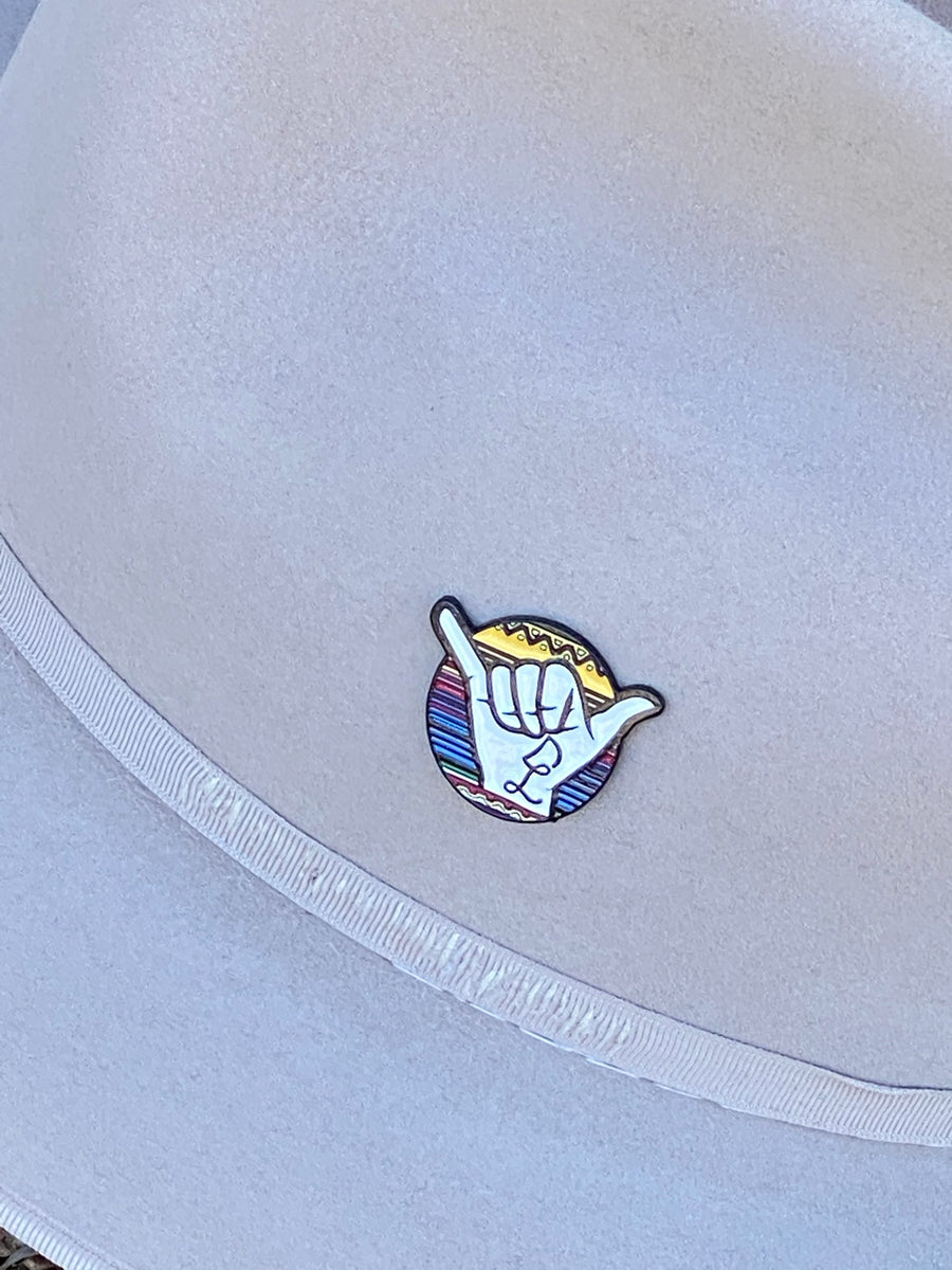 Dos Laredos Brand Hang Loose Enamel Hat and Lapel Pins