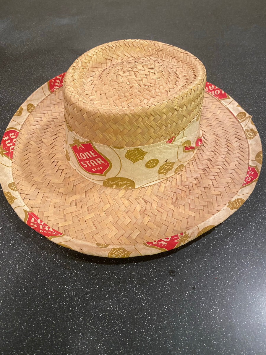 Lone Star Beer Straw Hat MEDIUM